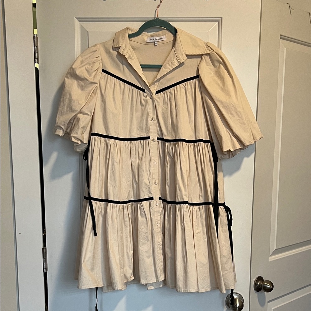 Cream mini dress